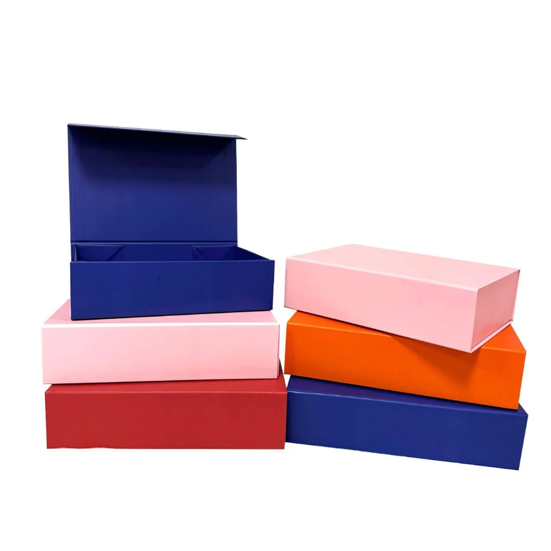 Luxury Magnetic Folding Gift Box | Custom Rigid Book Shape Packaging for Business & Holidays 缩略图 5